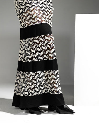 Madison Negro Animal Print Cocodrilo