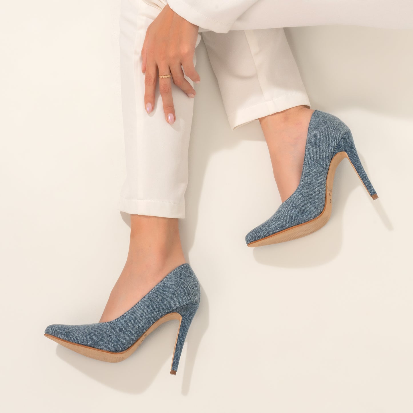Stiletto Denim Claro