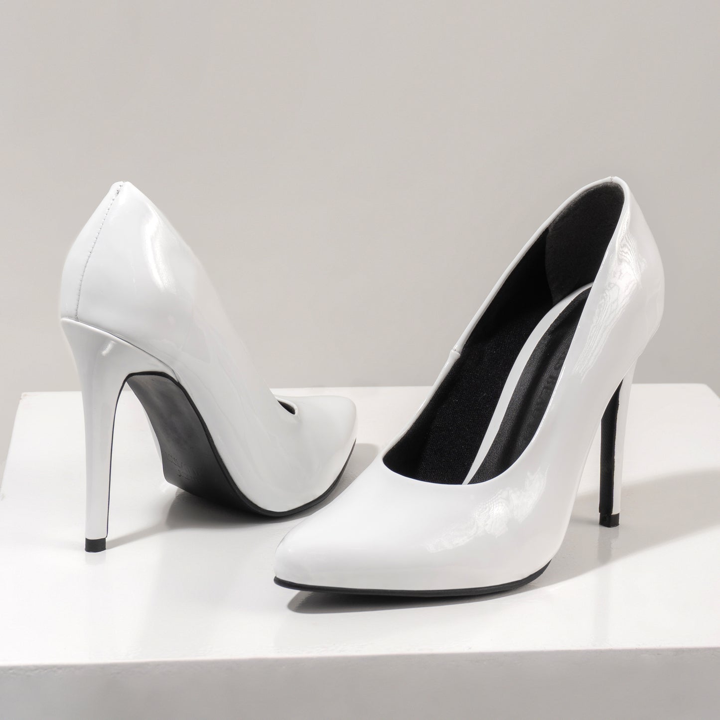 Stiletto Blanco Charol